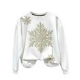 thumbnail image 6 of Enjoytime Christmas Womens Oversized Sweatshirt Vintage Printed Crewneck Long Sleeve Tops Casual Comfy Plus Size Fall Fashion Clothing White XXXL, 6 of 7