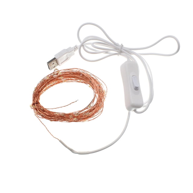 Naiovety Lámparas de hadas, decoraciones para festivales, luces LED operadas por USB, iluminación decorativa impermeable para el hogar, jardín, patios, Kits de decoración para fiestas Naiovety HA061904-00