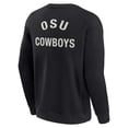 thumbnail image 3 of Unisex Fanatics Black Oklahoma State Cowboys Super Soft Pullover Crew Sweatshirt, 3 of 3