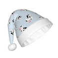 thumbnail image 2 of Cauagu Cute Farm Cow for Adult Christmas Hat,1-Pack Xmas Holiday Hat Santa Hat for Women & Men Festive Headwear Accessories Fit for Christmas/New Year/Party, 2 of 6