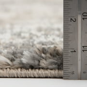 Mainstays 30x46 Neutral Abstract Shag Indoor Accent Rug