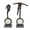 Bronze Abstract People S/2 17", 16"H, variant on 17", 16"H Bronze Polystone People Sculpture with Silver Ball Stands, by DecMode (2 Count)