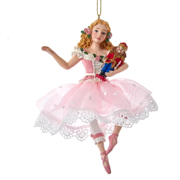 Clara With Nutcracker Prince Ornament