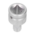 thumbnail image 2 of 3/4in 20mm M18 Spline Bit Socket Triple cuadrado Metal astilla anticorrosión Universal pieza de taladro eléctrico para coche, 2 of 12