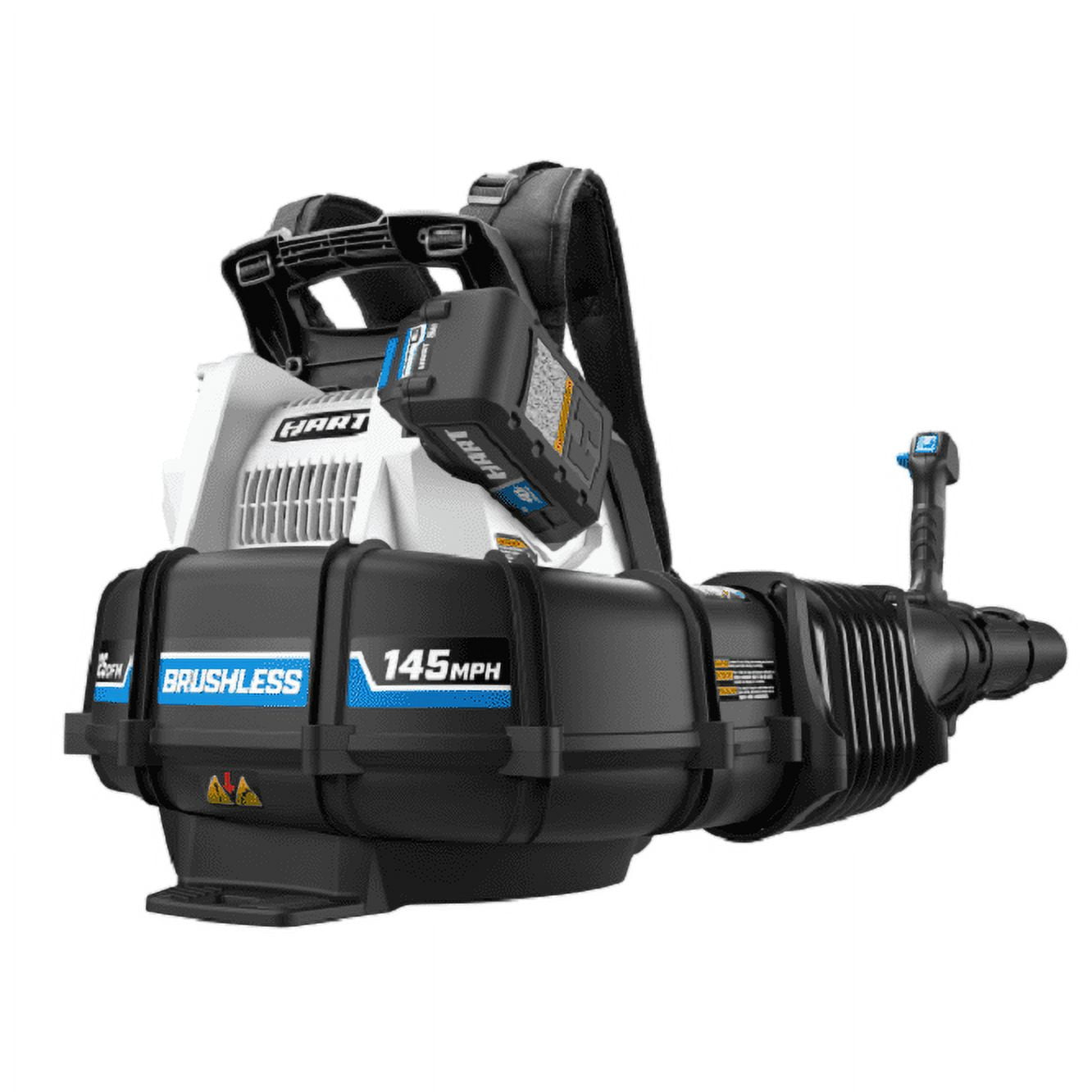 HART 40-Volt Cordless Brushless Backpack Blower Kit (1) 5.0Ah Lithium-Ion  Battery - Walmart.com