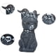 thumbnail image 2 of Paquete de 4 decoraciones para gatos de Halloween, decoración para gatos, figuras de gato, gnomo de césped para Halloween, adorno de resina, adorno de escritorio, estatua divertida para decoración de, 2 of 5