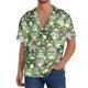 thumbnail image 1 of Fotbe Cute Frog Camisa Estampada de Manga Corta para Hombre, Casual de Verano, Estilo Playero, Sin Arrugas-4X-Large, 1 of 5