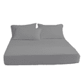 thumbnail image 2 of Feather & Stitch 100% Microfiber 1 Piece Full Size Fitted Sheet 15 Inch Extra Deep Pocket Stretchable Boxer Elastic Fits Mattress Perfectly(Smoky Grey), 2 of 4
