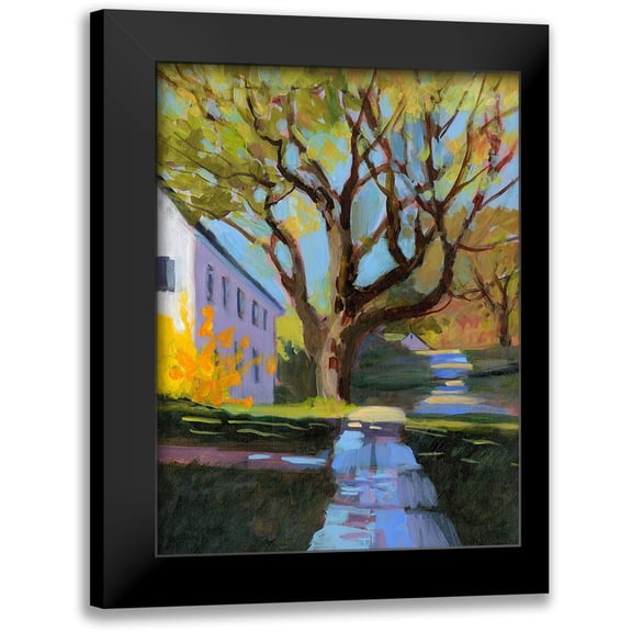 Sweetwater 12x14 Black Modern Framed Museum Art Print Titled - Spring in New England