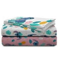 thumbnail image 4 of Disney, Lilo and Stitch Hawaiian Denim 4-Piece Full Sheet Set, Kids, 100% Polyester, 4 of 5