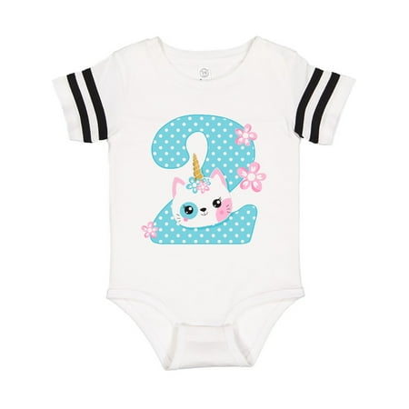 

Inktastic Unicorn Kitty 2nd Birthday Gift Baby Girl Bodysuit