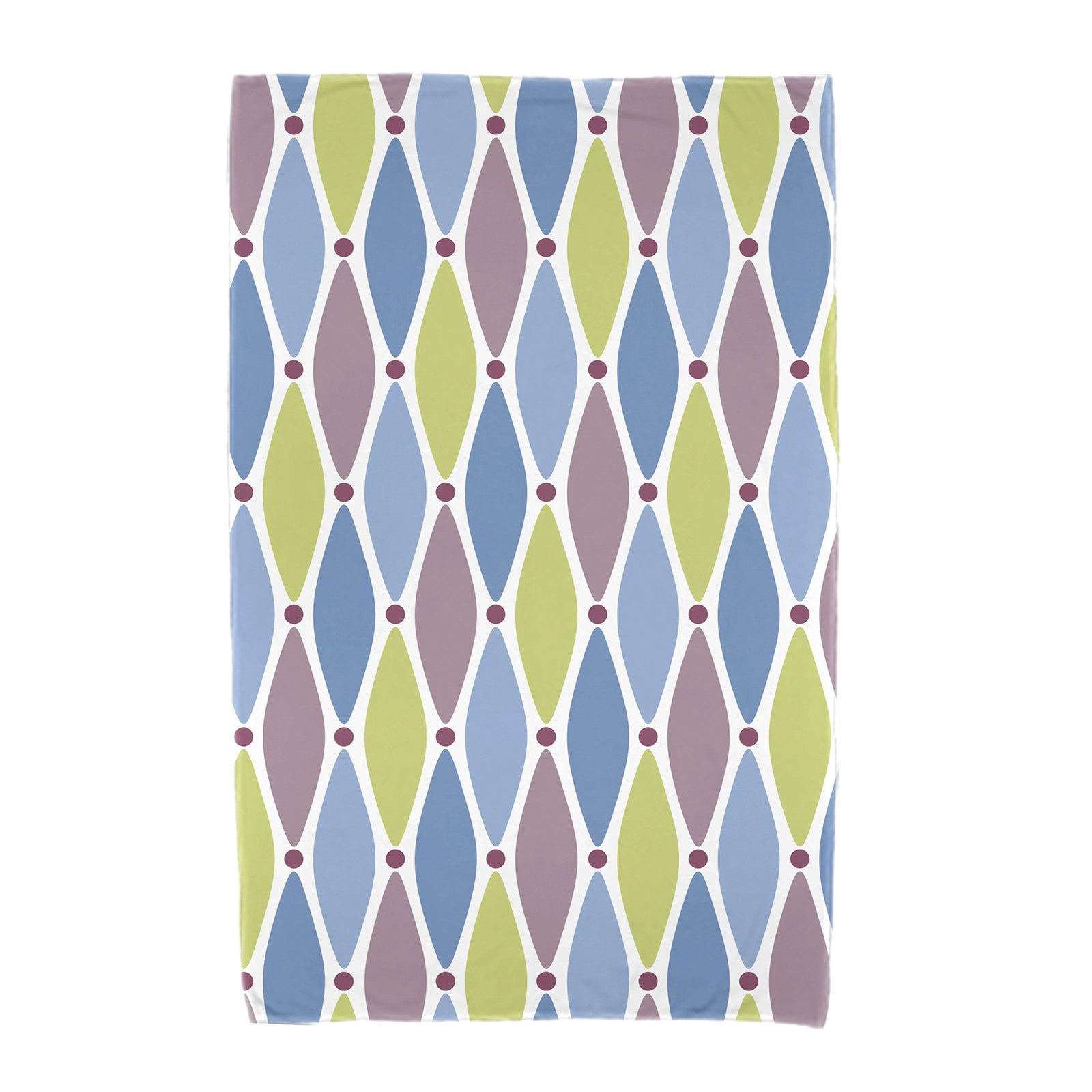 Simply Daisy 30" x 60" Wavy Splash Geometric Print Beach Towel