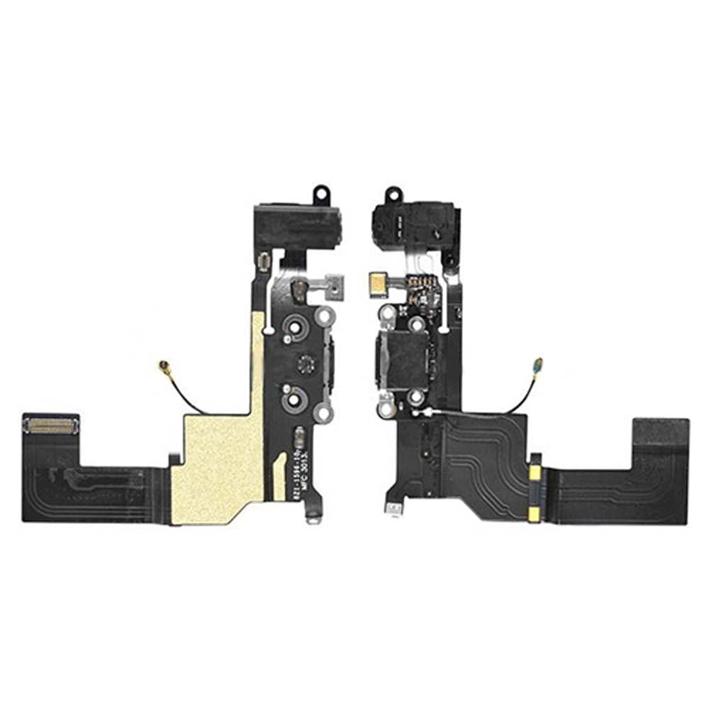 charging port and headphone jack flex cable for apple iphone 5s black