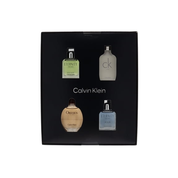 Calvin Klein 4pc Gift Set For Men Eternity CK ONE Obsession Eternity Aqua 15ml ea