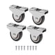 thumbnail image 2 of 12 Piezas Mini Ruedas para Muebles Ruedas Pequeñas de 25 mm Ruedas Fijas Ruedas Direccionales Móviles Ruedas Móviles para Muebles, 2 of 5
