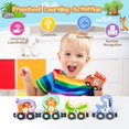 thumbnail image 4 of Wooden Magnetic Train Set - Fun and educational Building Blocks for Kids - includes animal and Fruit Pieces, 4 of 8