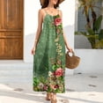 thumbnail image 6 of Momihoom Women's Floral Print Spaghetti Strap Maxi Dress, Casual Flowy Summer Dress for Vacation & Daily Wear, 6 of 9