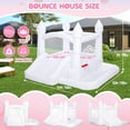 thumbnail image 4 of Toiyjofe White Bounce House with 400W Blower, 10x10ft Inflatable Bouncer with Slide and  Ball Pit for Kids 3–6, Indoor Outdoor Party Use, 4 of 11