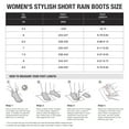 thumbnail image 5 of HISEA Waterproof Rain Boots for Women，Chelsea Anti-Slip Garden Work Shoes，Black，Size 8, 5 of 8