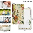 thumbnail image 3 of SKYSONIC Vintage Floral Pattern Ultra Soft 2 PCS Towel Set, Highly Absorbent Hand Towels, 16"x28" Cotton Towels for Bathroom Hotel Gym Travel, Ideal for Daily Use, 3 of 7