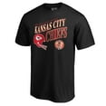 thumbnail image 2 of Men's Black Kansas City Chiefs 60th Season Logo Rise T-Shirt, 2 of 3