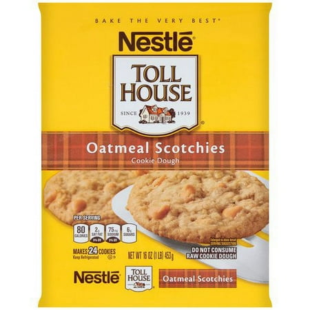 Nestle Toll House Oatmeal Scotchies Cookie Dough, 16 Oz.