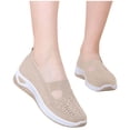 thumbnail image 2 of NOKIO Orthopedic Slip-On Walking Shoes for Women Breathable Woven Sneakers Soft Foam Arch Support Comfort Fit Casual All-Day Wear Footwear, 2 of 6