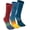 Striped MulticolorB-3pairs, variant on OpetHome 6 Pairs Colorful Striped Crew Five Toe Socks, Unisex Cotton Split Toe Athletic Socks for Daily Wear Cycling Running Medium