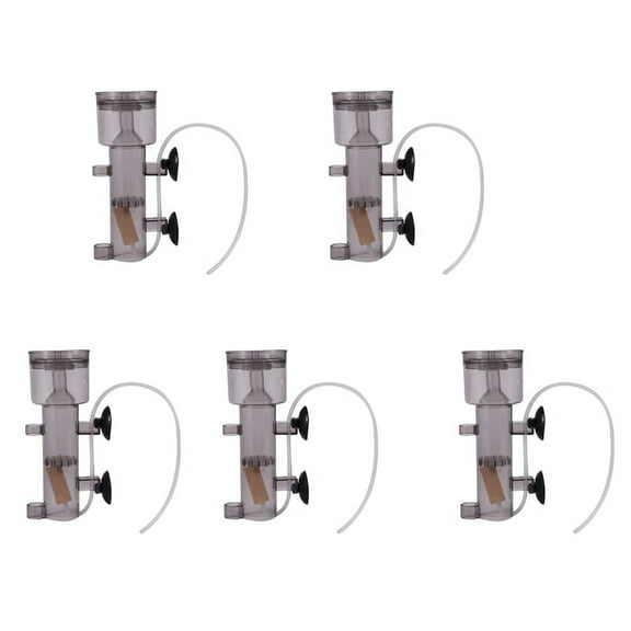 5X 600L/H Mini Aquarium Marine Fish Coral Tank Internal Hang on Air Driven Protein Skimmer with Wood Air Stone Tubing