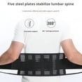thumbnail image 3 of Adjustable Back Brace for Men \u0026 Women - Breathable Waist Lumbar Lower Back Support Belt for Sciatica, Herniated Disc, Scoliosis (black,M), 3 of 5