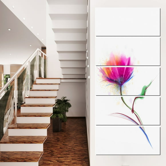 Isolated Purple Poppy Flower