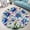 Columbine, variant on Circle Area Rug, Ufo Abduction Bigfoot1 Washable Non-Slip Floor Carpet, Soft Rug for Living Room Bedroom Decor 24 Inch