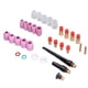 thumbnail image 4 of Kit de juntas de soldadura, accesorios para antorcha de soldadura TIG, consumibles para soldadura TIG, copas de vidrio, kit de lentes de gas de primera calidad, 4 of 12