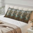 thumbnail image 4 of Vintage Cranes Body Pillow Covers 20"x60", Country Retro Chic Glass Flower Textured Soft Brushed Microfiber Breathable Throw Pillow Covers, Pillowcase with Zipper for Couch Sofa Bedroom Living Room, 4 of 9