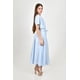 thumbnail image 2 of Vestido midi escote en V Roman Fashion /Juvenil, 140 (Azul cielo) azul cielo G, 2 of 5