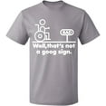 thumbnail image 2 of OXI T-Shirt - Well,That's Not a Goog Sign, Basic Casual T-Shirt for Men's and Women Fleece T-Shirt Short Sleeve - Sport Grey Small, 2 of 3