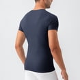 thumbnail image 3 of FRSASU Compression Shirt for Men Short Sleeve Athletic Compression Shirt Men, Cool Dry Workout Gym T Shirt, Undershirts Running Tops Navy, 3 of 5