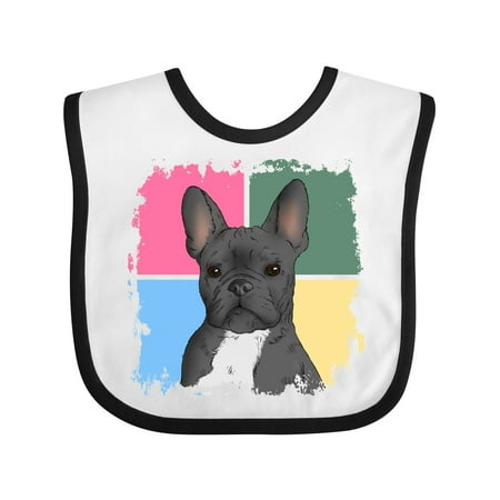 

Inktastic Blue French Bull Dog Gift Baby Boy or Baby Girl Bib