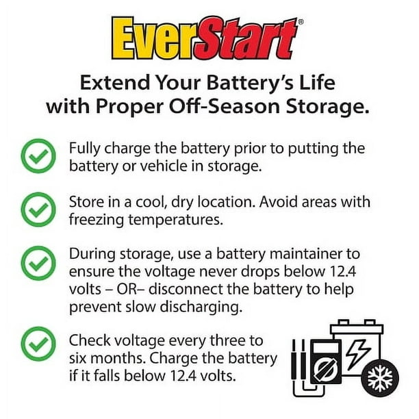 EverStart Platinum AGM Power Sport Battery, Group Size TZ10S, 12 V
