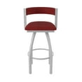 thumbnail image 5 of 861 Artemis 30" Swivel Bar Stool with Anodized Nickel Finish and Graph Ruby Seat and Back, 5 of 5