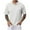 White, variant on ShomPort T Shirts for Men Soild Color Lapel Texture Tee Loose Daily Casual Tops