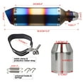 thumbnail image 3 of Universal Motorcycle ATV Slip-on Exhaust Muffler Pipe DB Killer Silencer 38-51mm, 3 of 7