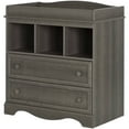 South Shore Savannah Changing Table with Drawers, Gray Maple