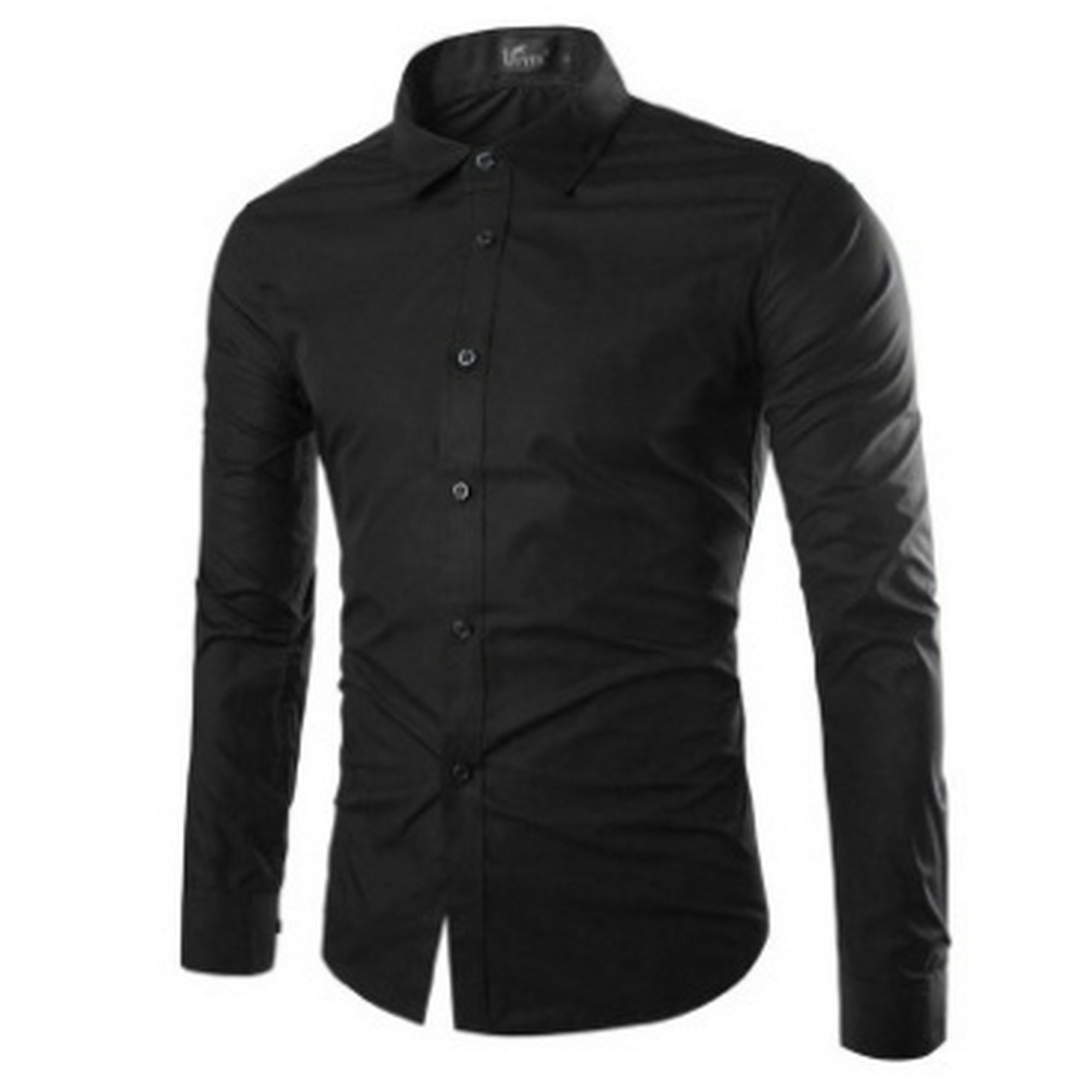 Mode de Luxe Hommes Slim Fit Chemises Manches Longues Chemises