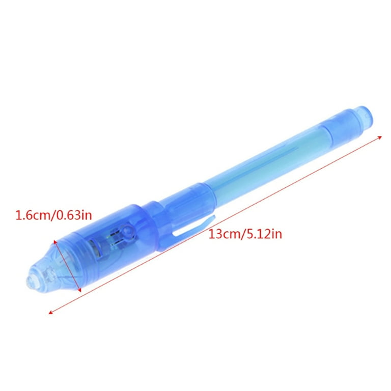 MANNYA 6Pcs/Set Invisible Ink Pen Built in UV Light Magic Marker