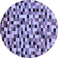 thumbnail image 1 of Ahgly Company Indoor Round Abstract Blue Modern Area Rugs, 5' Round, 1 of 4