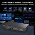thumbnail image 2 of Conmutador Ethernet MokerLink de 8 puertos 10G gestionado L3 Web/CLI, 2 of 8