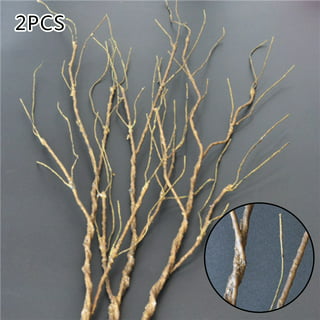Oungy 6 inch Twigs for Crafting 100pcs Wood Sticks for Crafts Small Wood Twigs for Crafts 0.3-0.5 inch Natural Twigs Sticks Wood Log Sticks Wood