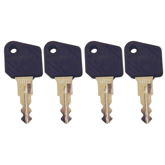 4 Pack 98# 801 JK801 Keys for Linde Forklift High Lift Truck Ignition 0009730419 0009701304