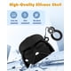 thumbnail image 4 of Funda de silicona para AirPods 4 Toyuma Cute Kawaii con dibujos animados, color negro, 4 of 6